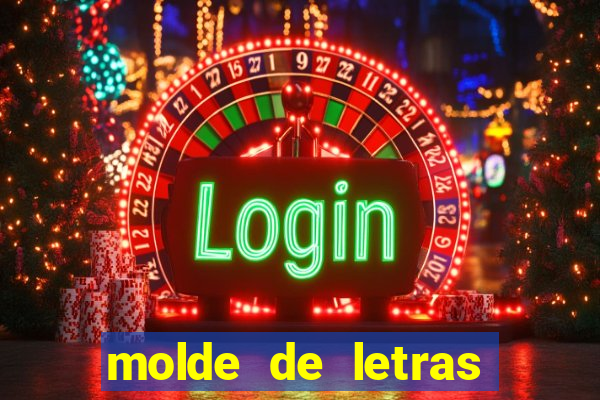 molde de letras feliz natal para imprimir