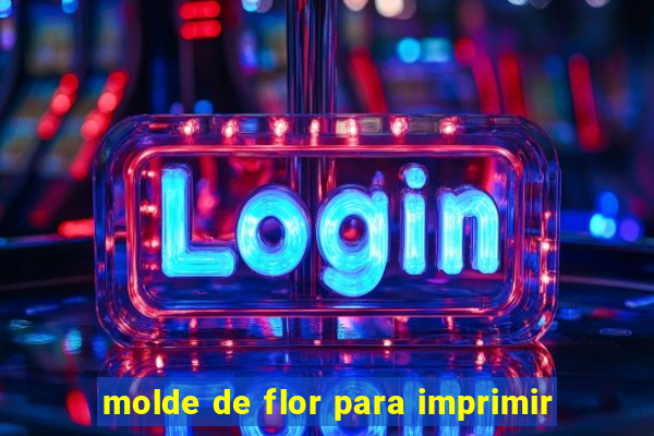 molde de flor para imprimir