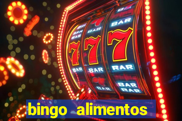 bingo alimentos para imprimir