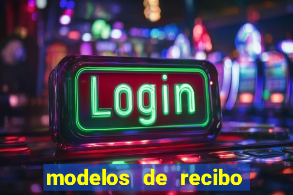 modelos de recibo de pagamento word