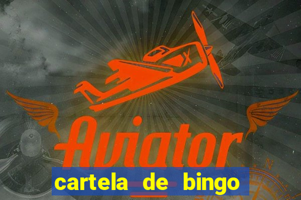 cartela de bingo cha de panela